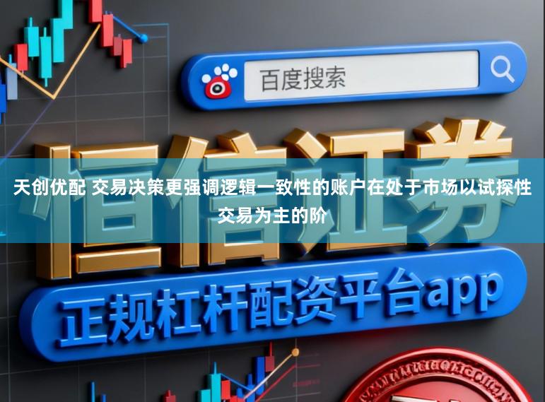 天创优配 交易决策更强调逻辑一致性的账户在处于市场以试探性交易为主的阶
